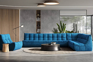 Стильный бескаркасный диван ДеИтали для гостиной